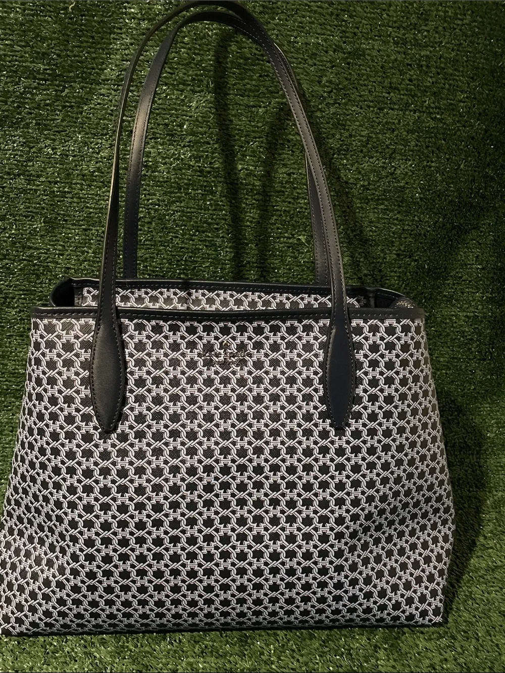 Kate Spade New York Link Signature Tote Bag Large Blue